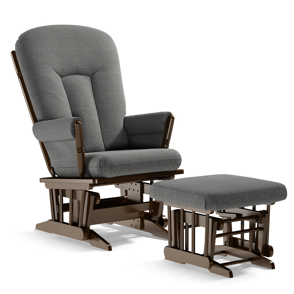 reclining glider with ottoman