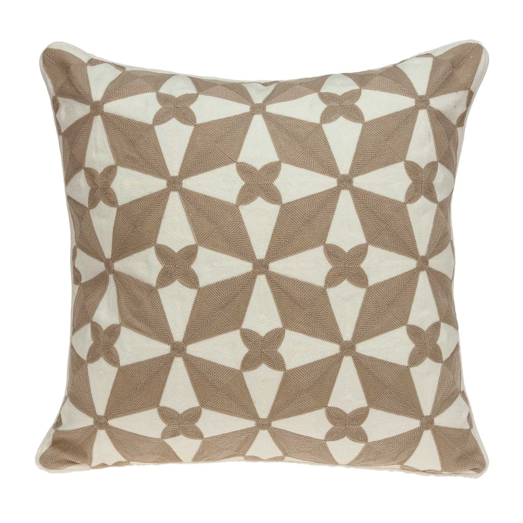 geometric throw pillow