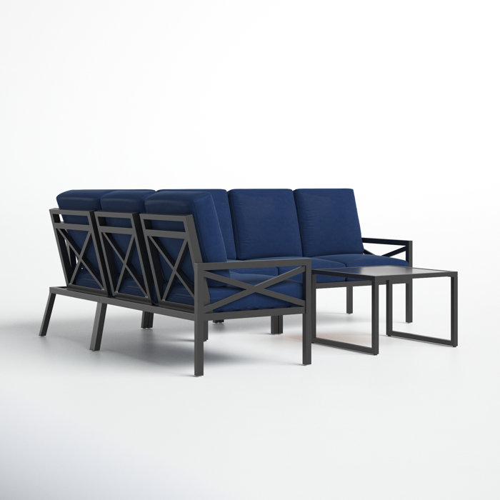 Joss and Main Cormac 5 Piece Sofa Seating Group with Cushions
