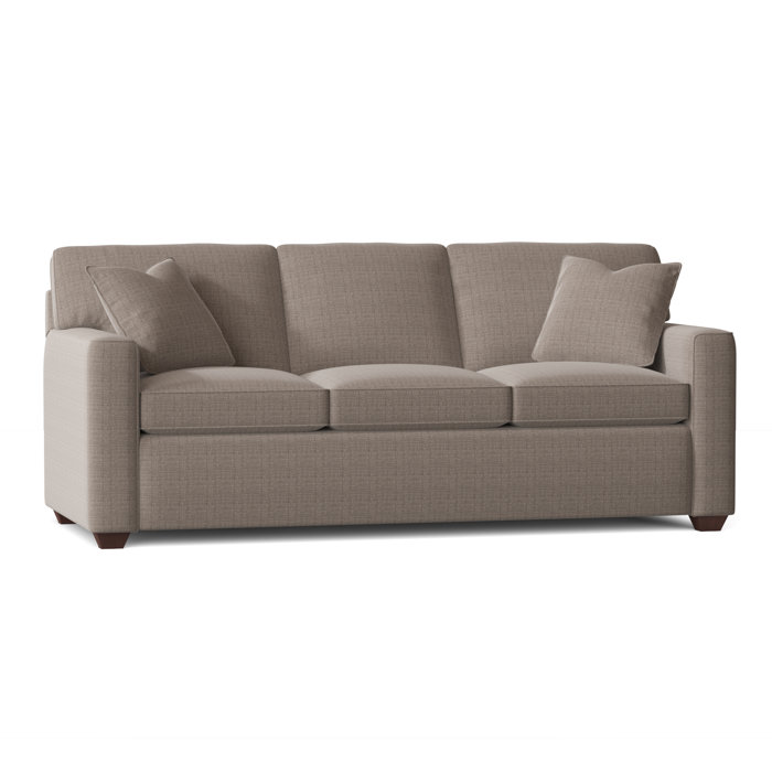 Ebern Designs Lesley 87" Square Arm Sofa Bed with Reversible Cushions