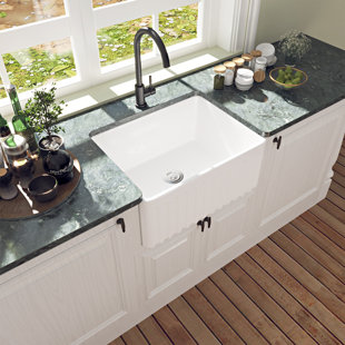 Top mount apron front kitchen sink