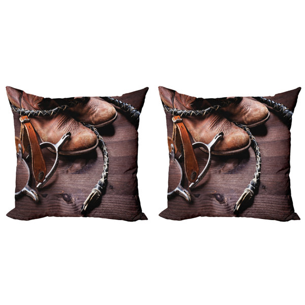 boots pillow print