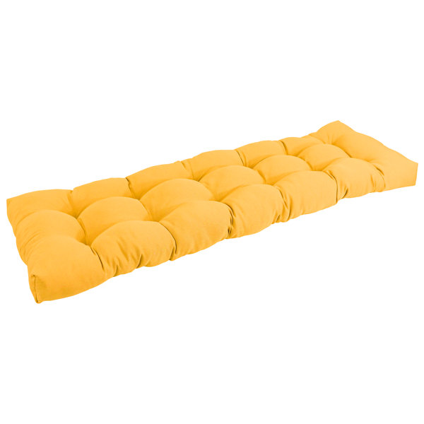 yellow bench cushion