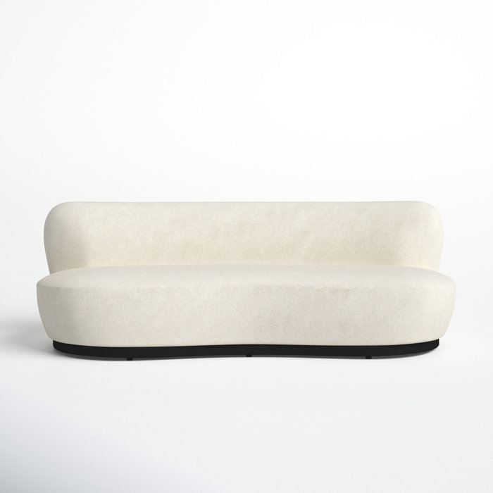 Joss and Main Portsmouth 89.8" Armless Curved Sofa with Reversible Cushions