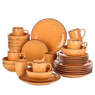 orange dish sets