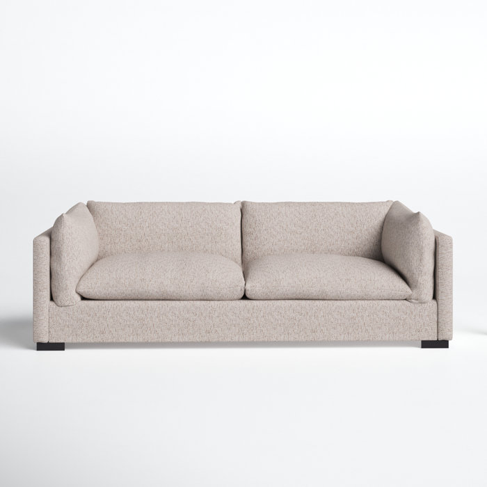 Joss and Main Litchford 90" Square Arm Slipcovered Sofa with Reversible Cushions