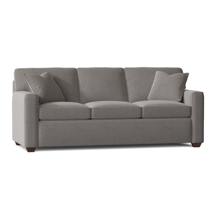 Ebern Designs Lesley 87" Square Arm Sofa Bed with Reversible Cushions