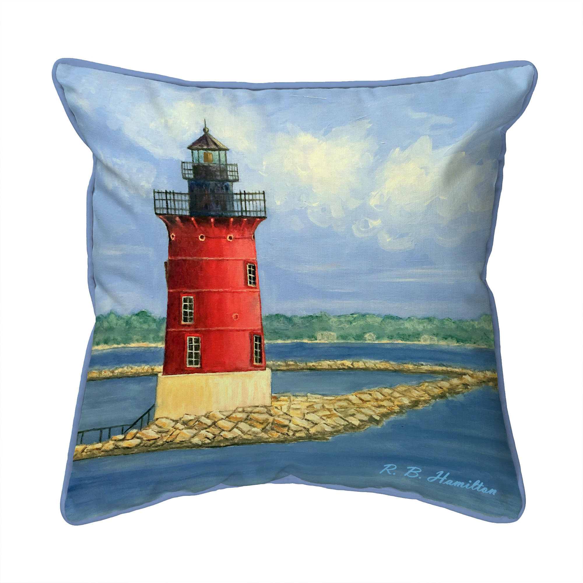 lighthouse throw pillows