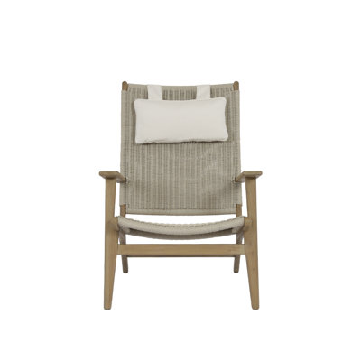 Vienna Teak Patio Chair with Cushions by Joss and Main