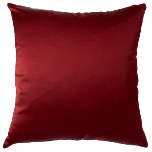 red satin pillows