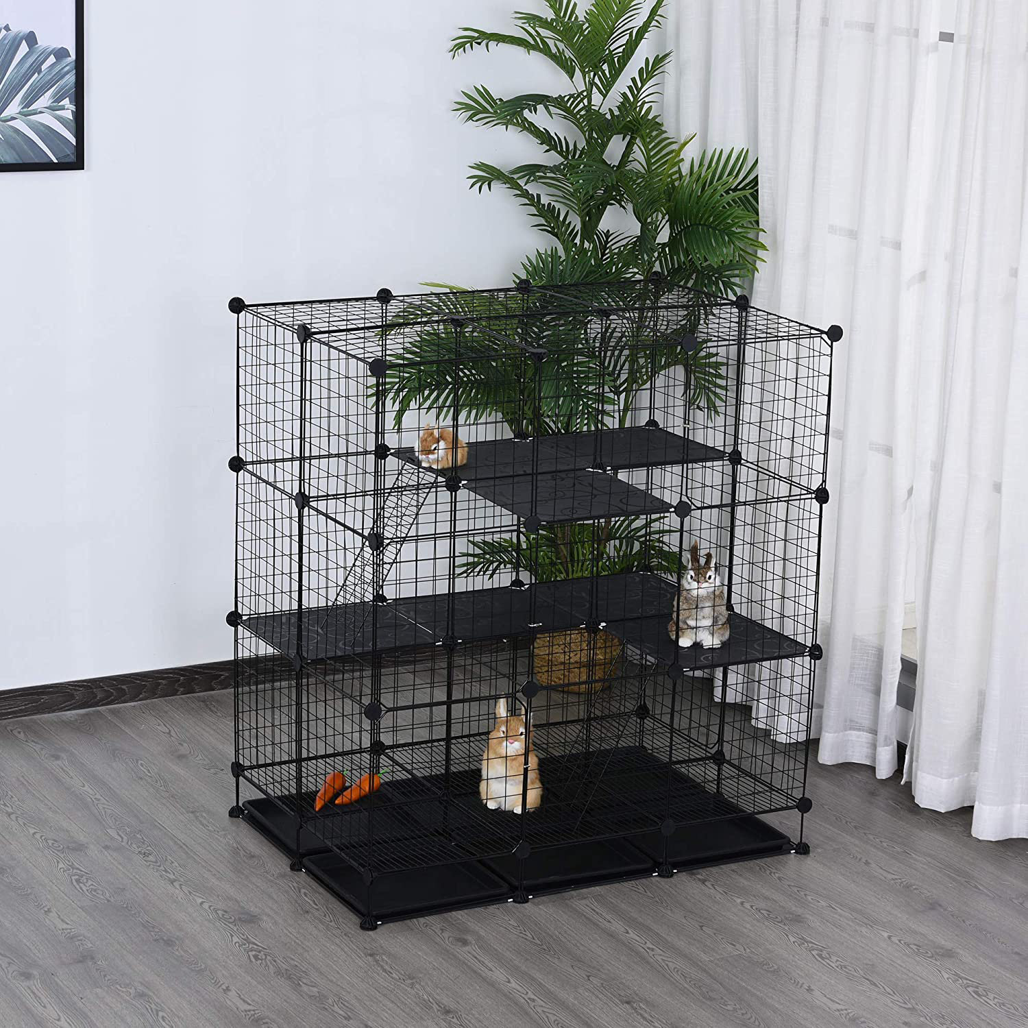 two tier dog crate