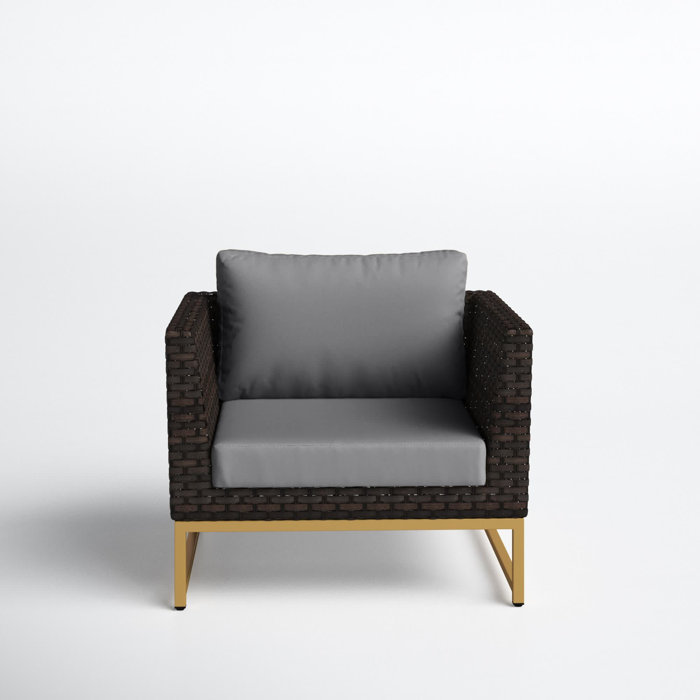 Joss and Main Patio Chair with Cushions