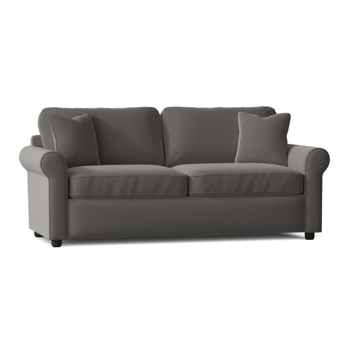 Lark Manor Antoinette 82" Rolled Arm Sofa Bed Slipcovered