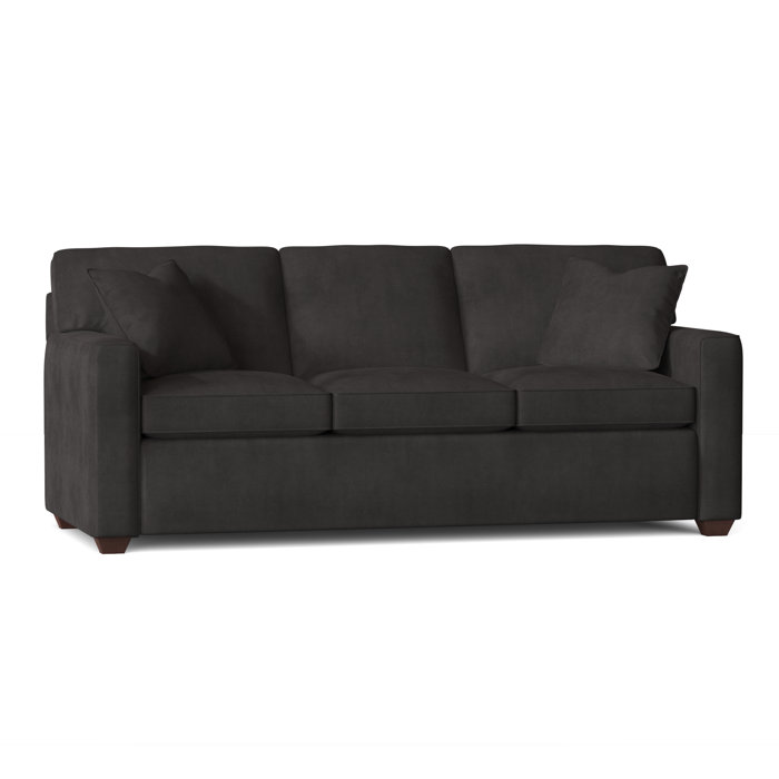 Ebern Designs Lesley 87" Square Arm Sofa Bed with Reversible Cushions