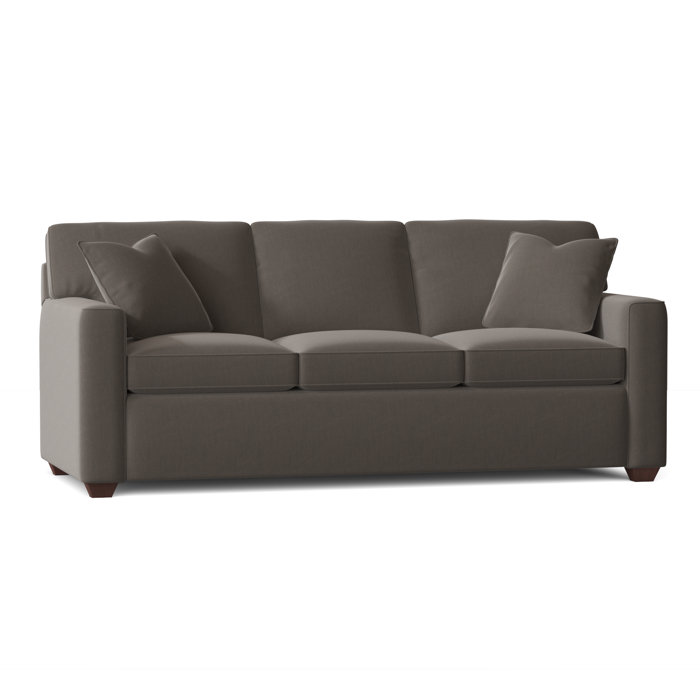 Ebern Designs Lesley 87" Square Arm Sofa Bed with Reversible Cushions