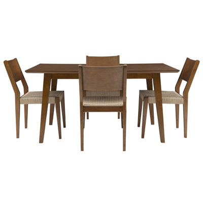 Alistair 4 - Person Solid Wood Dining Set by Joss and Main