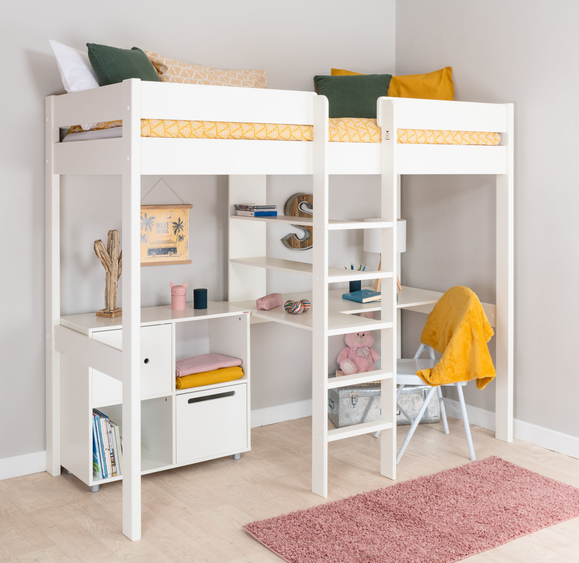 loft king bed frame with storage