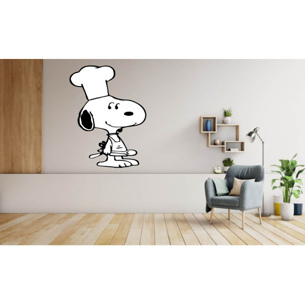 Design With Vinyl Snoopy Dog Chef Cook Peanuts Vinyl Wall Decal Wayfair