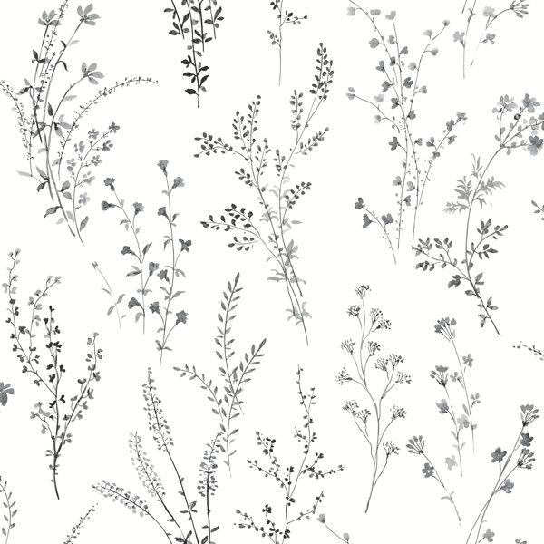 Gracie Oaks Malibu Wildflower Sprigs 33' L x 20.5