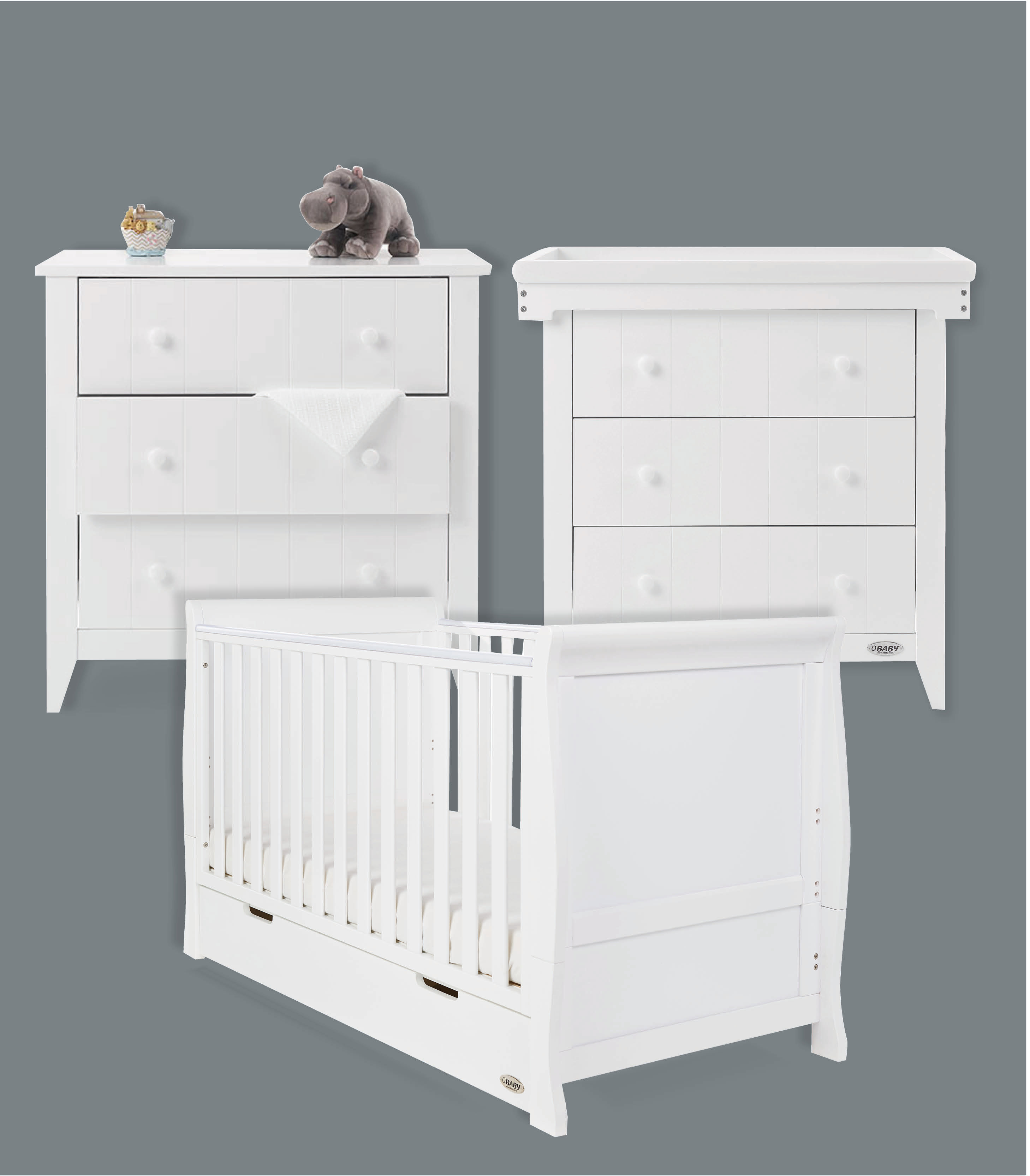 cot and drawers set