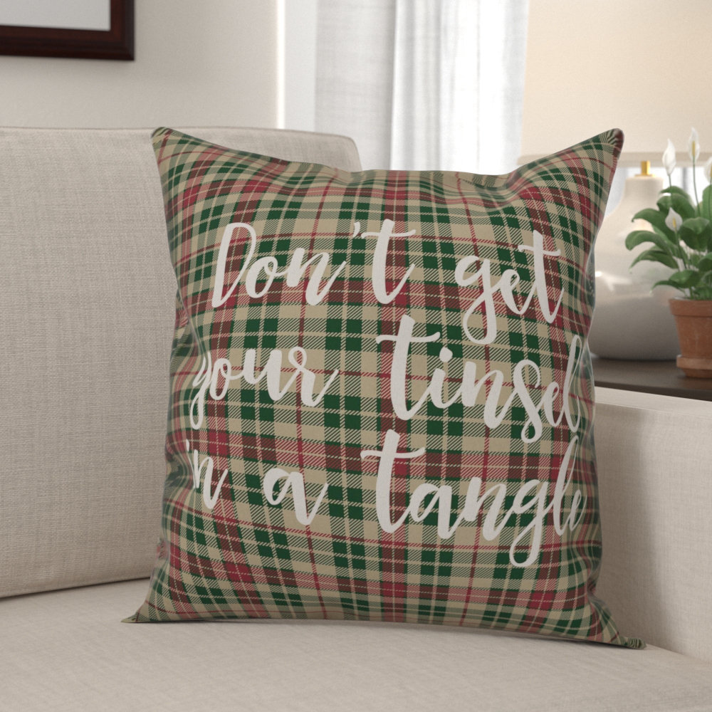 tartan plaid throw pillows