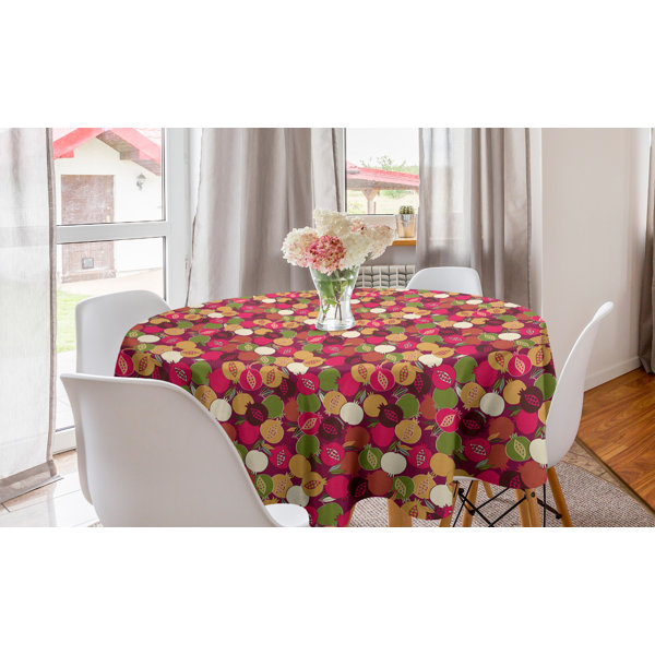 Pattern with Flowers Simple Classic Art Springtime Garden Cheerful Rectangular Table Cover for Dining Room Kitchen Decor Magenta Fuchsia White 60 X 90 Ambesonne Cartoon Tablecloth