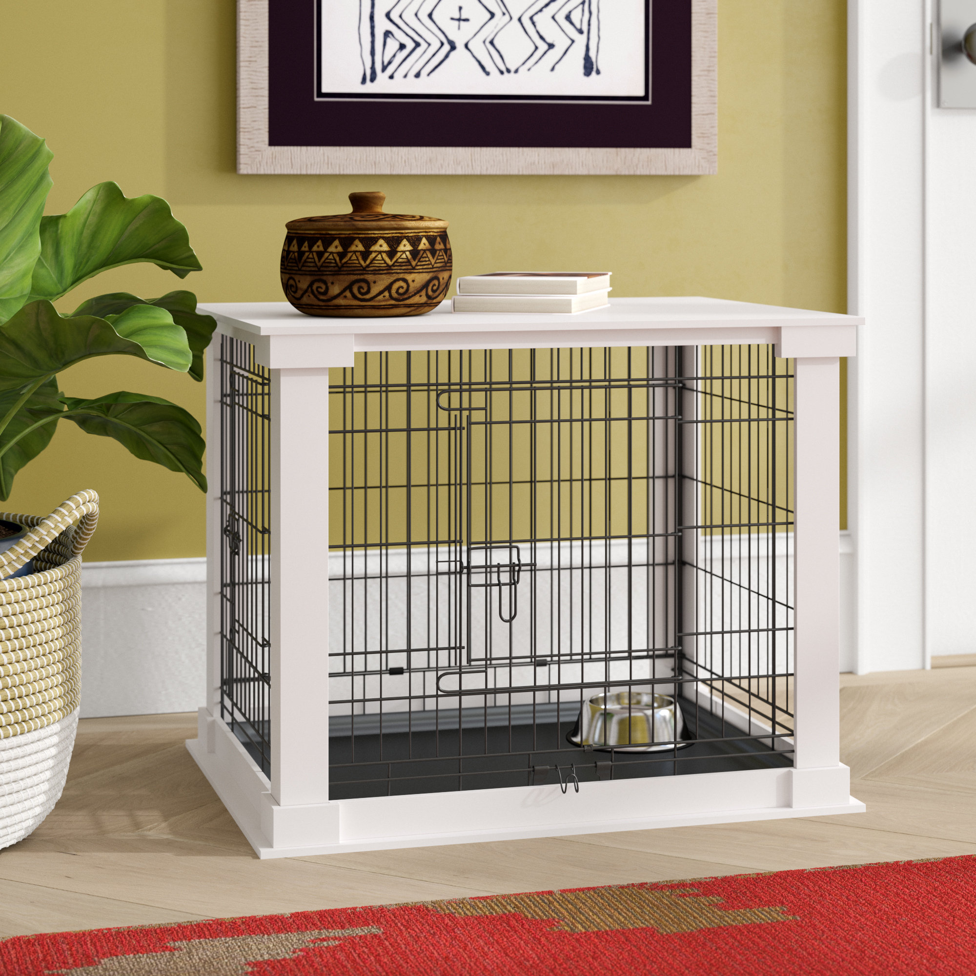 dog crate end table