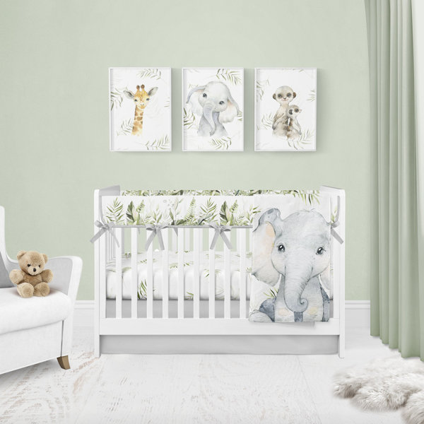 baby elephant comforter set