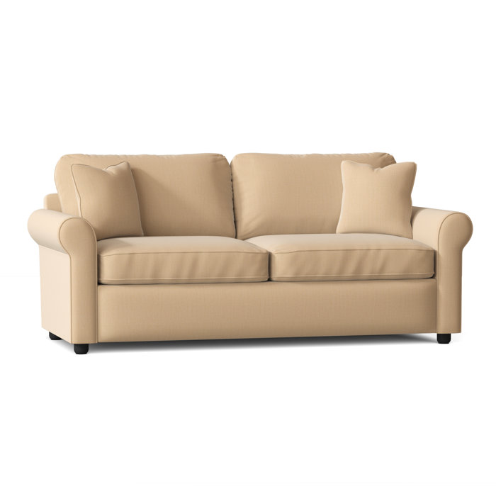 Lark Manor Antoinette 82" Rolled Arm Sofa Bed Slipcovered
