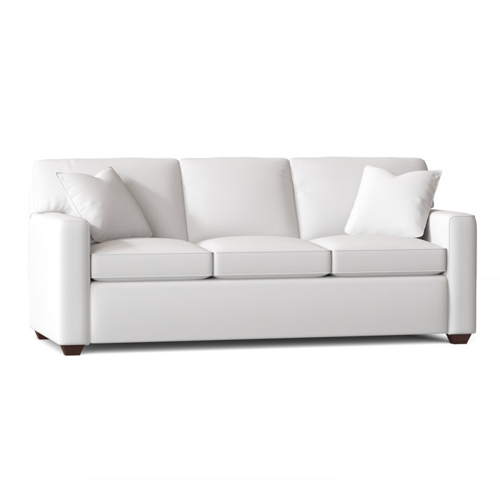 Ebern Designs Lesley 87" Square Arm Sofa Bed with Reversible Cushions