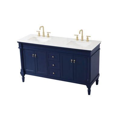 60" Double Bathroom Vanity Set by Joss and Main