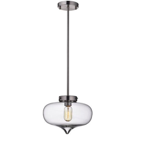 World Menagerie Melksham 1-Light Single Schoolhouse Pendant | Wayfair.ca