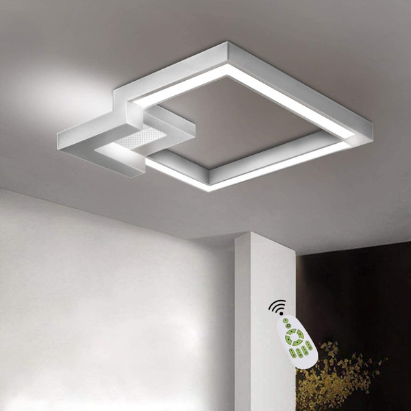 LED Design Deckenlampe Schwenkbar weiß Deckenleuchte 24W Dimmbar Flur Wohnzimmer
