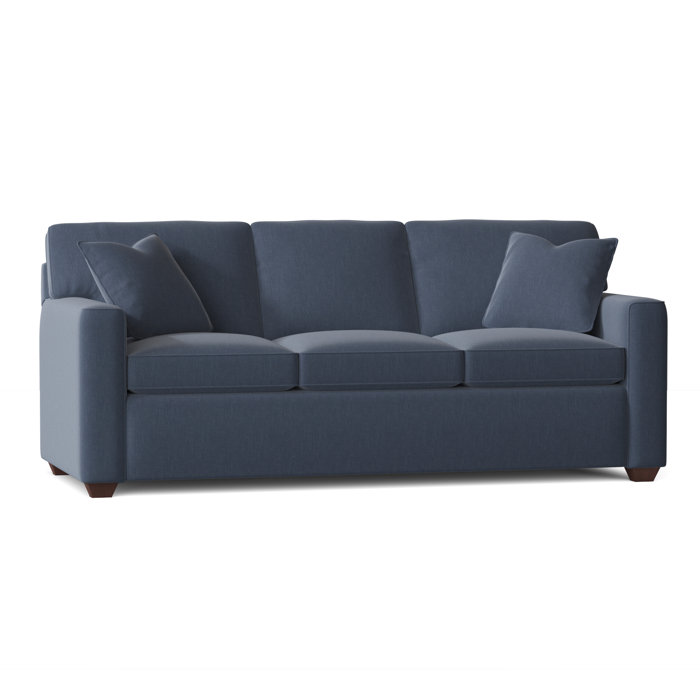Ebern Designs Lesley 87" Square Arm Sofa Bed with Reversible Cushions