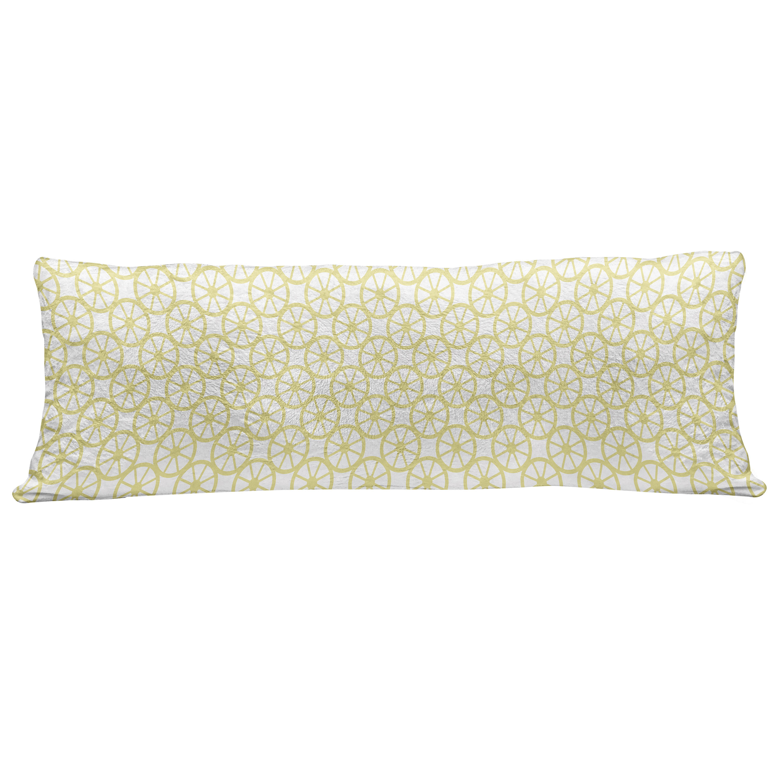 long yellow pillow