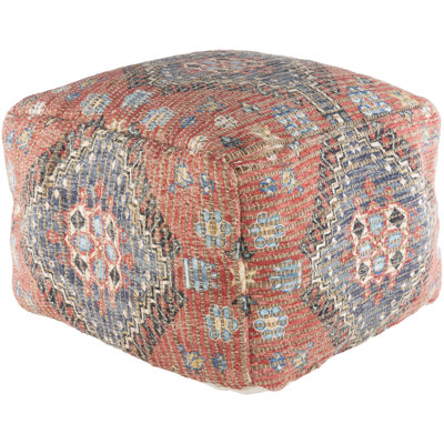 Vince 20" Wide Rectangle Ikat Pouf Ottoman by Joss and Main