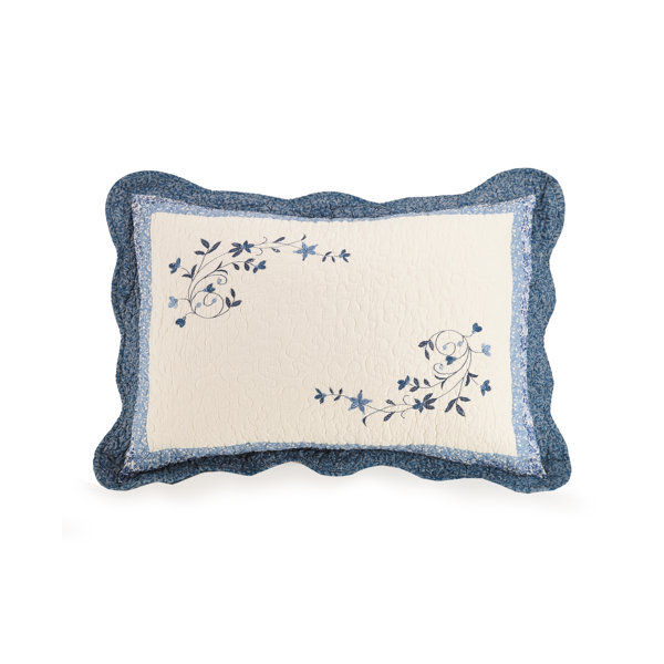 navy blue pillow shams king