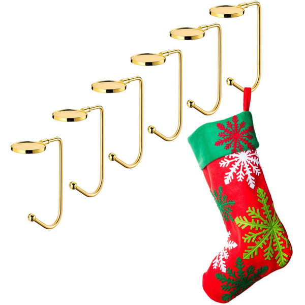 Christmas Stocking Holders Haute Decor The Original Mantle Clip Fireplace Hanger Home Daily Hanging Hooks Party Decorations 4PCS