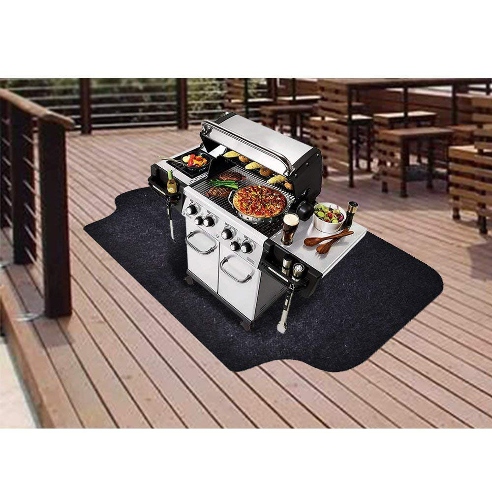 FAW BBQ Grilling Gear Gas Electric Grill – Use This Absorbent Grill Pad  Floor Mat To Protect Decks Patios From Grease Splatter And Other Messes |  Wayfair