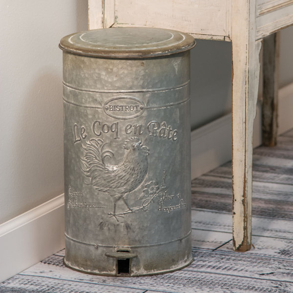Rustic Trash Basket | Wayfair