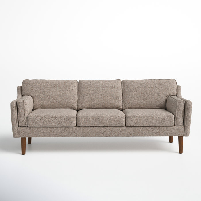 Joss and Main Jessa 86" Fabric Sofa, Taupe Woven