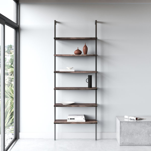 17 Stories Kanissa 85 H X 30 W Steel Ladder Bookcase Reviews Wayfair
