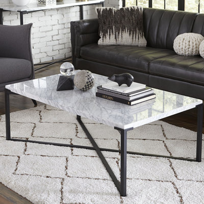 Artie Cross Legs Coffee Table by Joss and Main