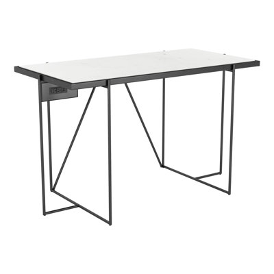 Shawna Desk with Built in Outlets by Joss and Main