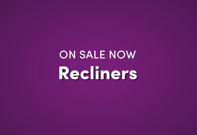 On Sale Now: Recliners