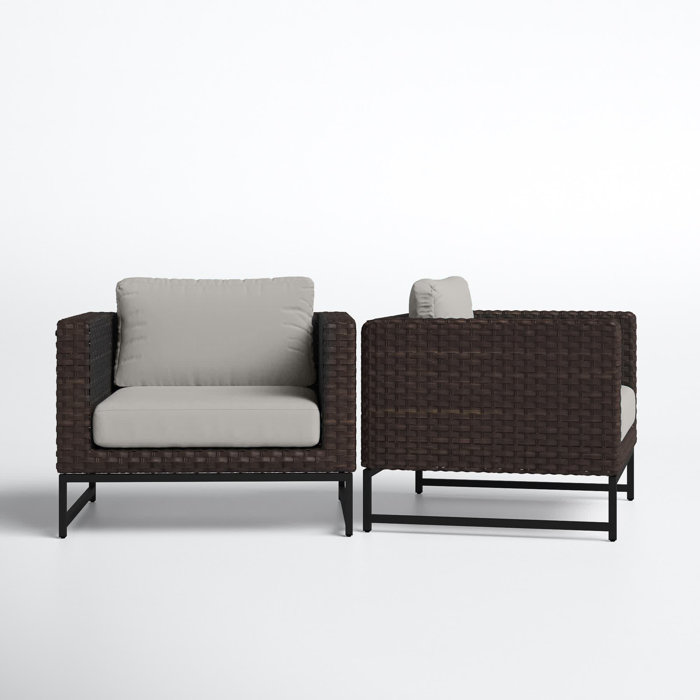 Joss and Main Savion Patio Chair with Cushions