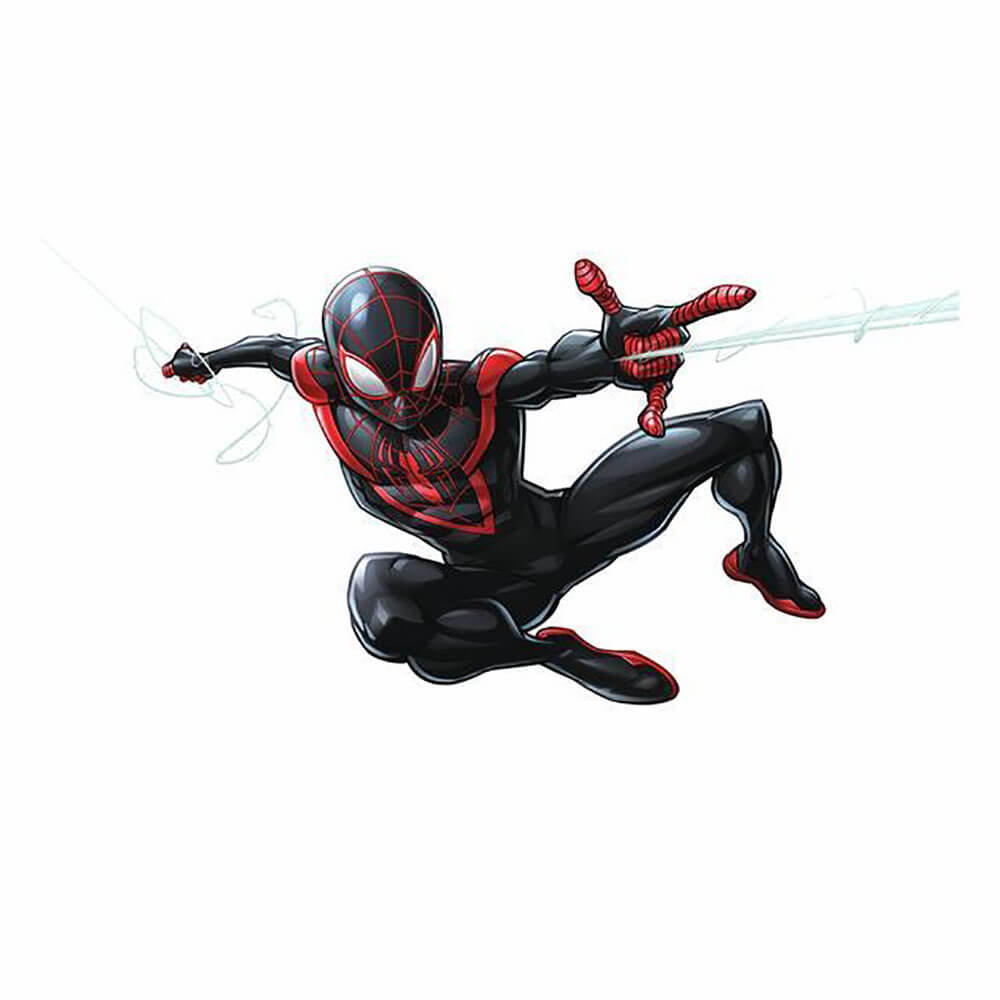 wallhogs marvel comics spiderman miles morales giant wall decal wayfair