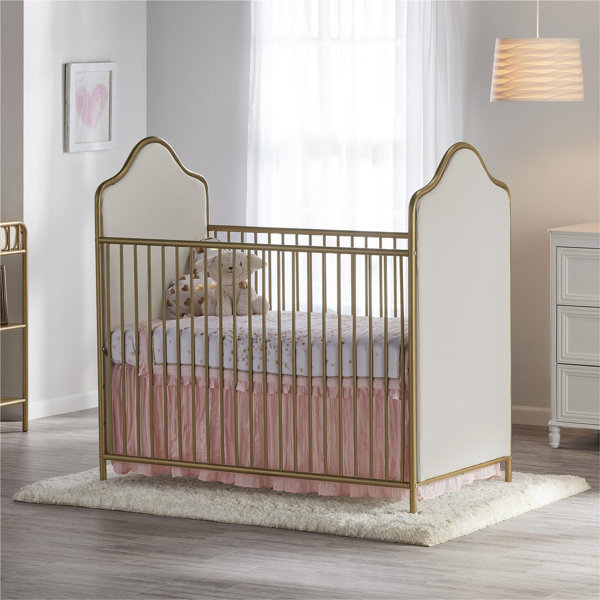 upholstered tufted crib
