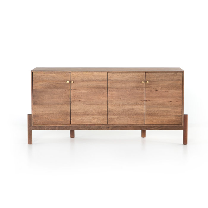 Joss and Main Panama 70" Wide Rubberwood Solid Wood Sideboard