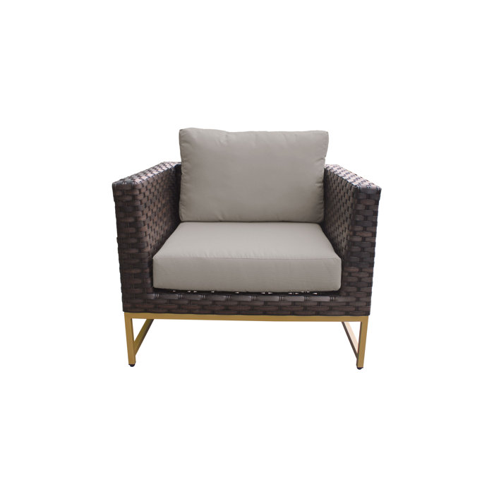 Joss and Main Nauvoo Patio Chair with Cushions